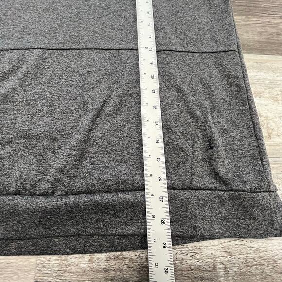 Nike Dri-Fit Black Heather  Gray Mens L Standard Fit Hoodie Mock Neck Sweatshirt - Picture 5 of 9